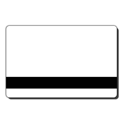 White Hi-Co Mag Stripe PVC Cards, 100 per pack, 30mil Mag 30 mil HiCo