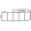 61mm x 36mm - White Thermal Transfer Labels, Permanent Adhesive, 76mm core, (2500/roll)