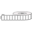 41mm x 18mm - White Thermal Transfer Labels, Permanent Adhesive, 76mm core, (5000/roll)