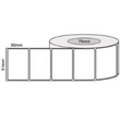 51mm x 36mm - White Thermal Transfer Poly Labels, Permanent Adhesive, 76mm core, (3000/roll)