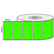 102mm x 48mm - Green Thermal Transfer Perforated Labels, Permanent Adhesive, 76mm Core, (2000/roll)
