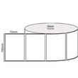 102mm x 73mm - White Direct Thermal Removable Labels, 25mm core, (750/roll)