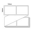 102mm x 150mm - White Thermal Transfer Fanfold Labels, Permanent Adhesive, (3000/box)